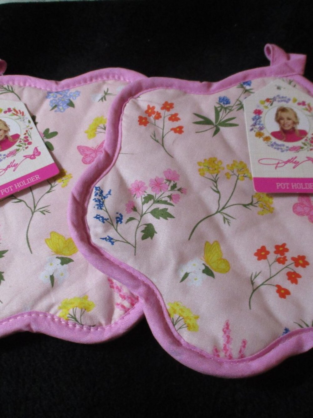 Set of Two DG Dollar General Floral Pot Holders NWT